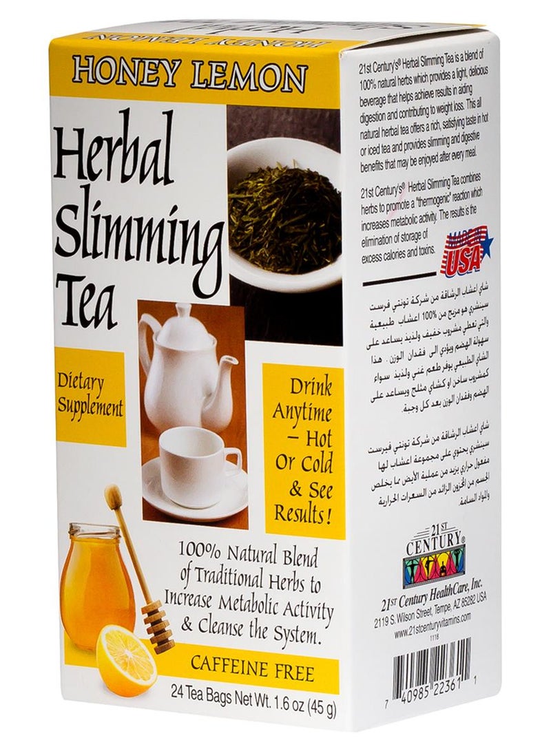 21st Century Herbal Slimming Honeylemon Tea 24 Tea Bags - Image 1